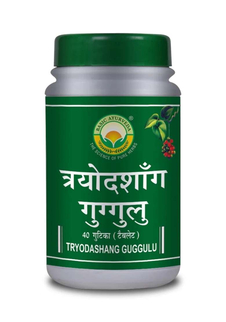 Basic Ayurveda Tryodashang Guggulu 40 Tablet - Indya