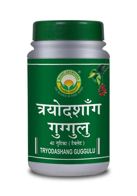 Basic Ayurveda Tryodashang Guggulu 40 Tablet