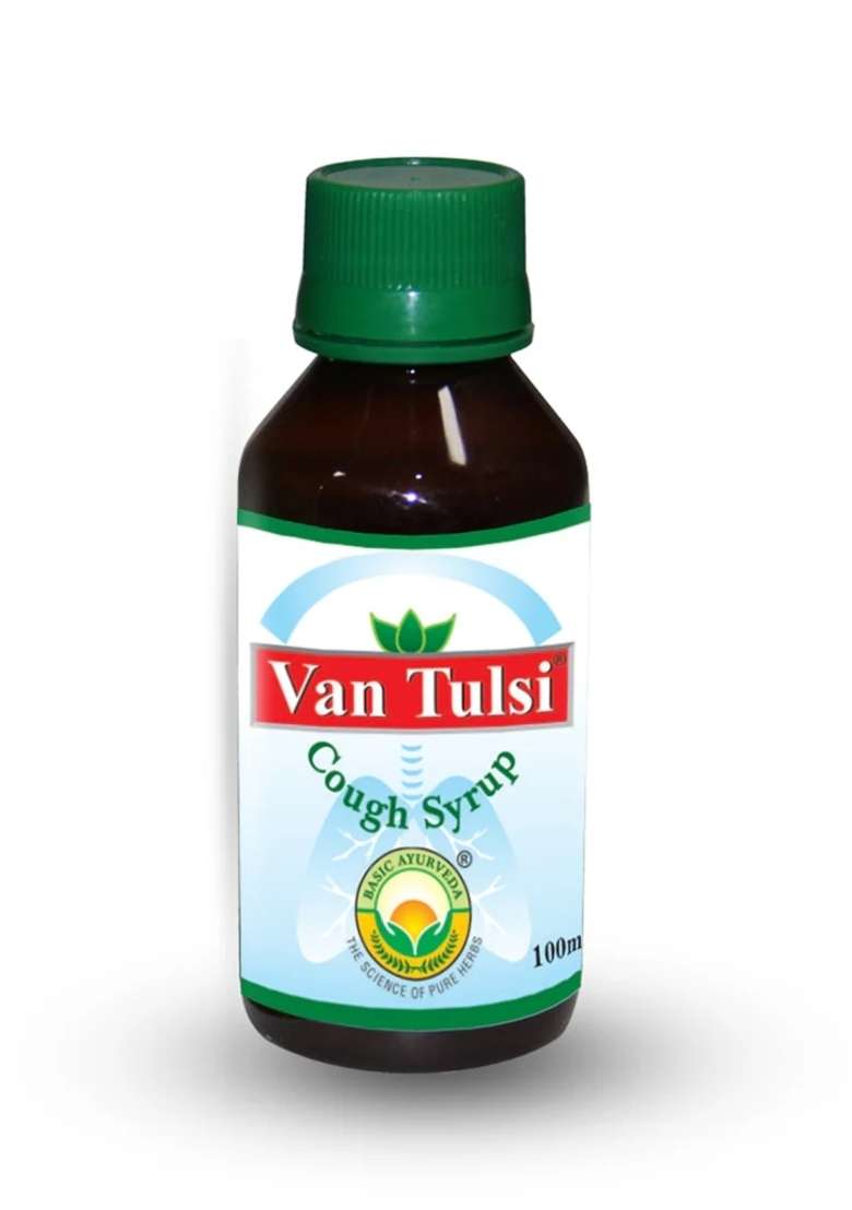 Basic Ayurveda Van Tulsi Cough Syrup - Indya