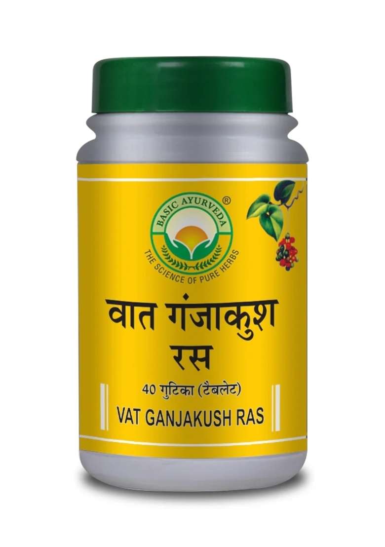 Basic Ayurveda Vata Ganjakush Ras 40 Tablet - Indya