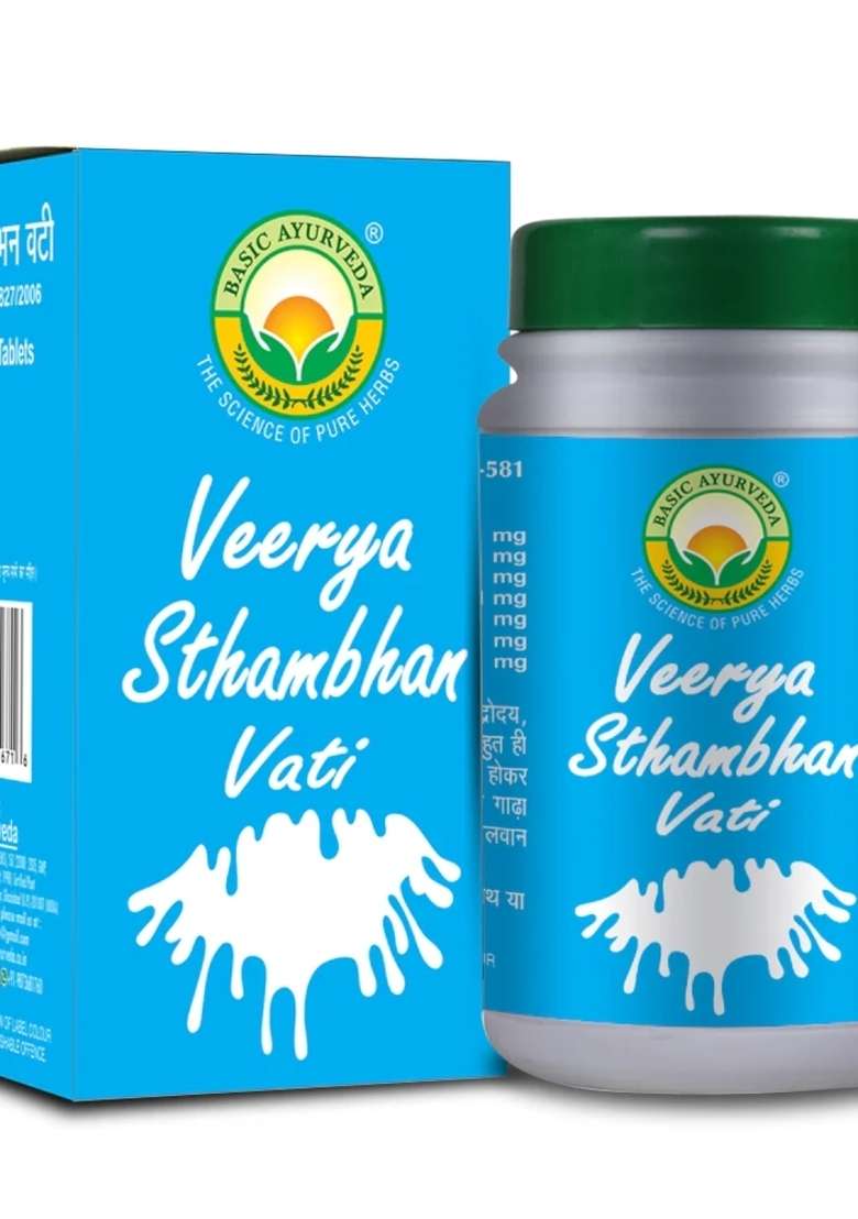 Basic Ayurveda Veerya Stambhan Vati 40 Tablet - Indya