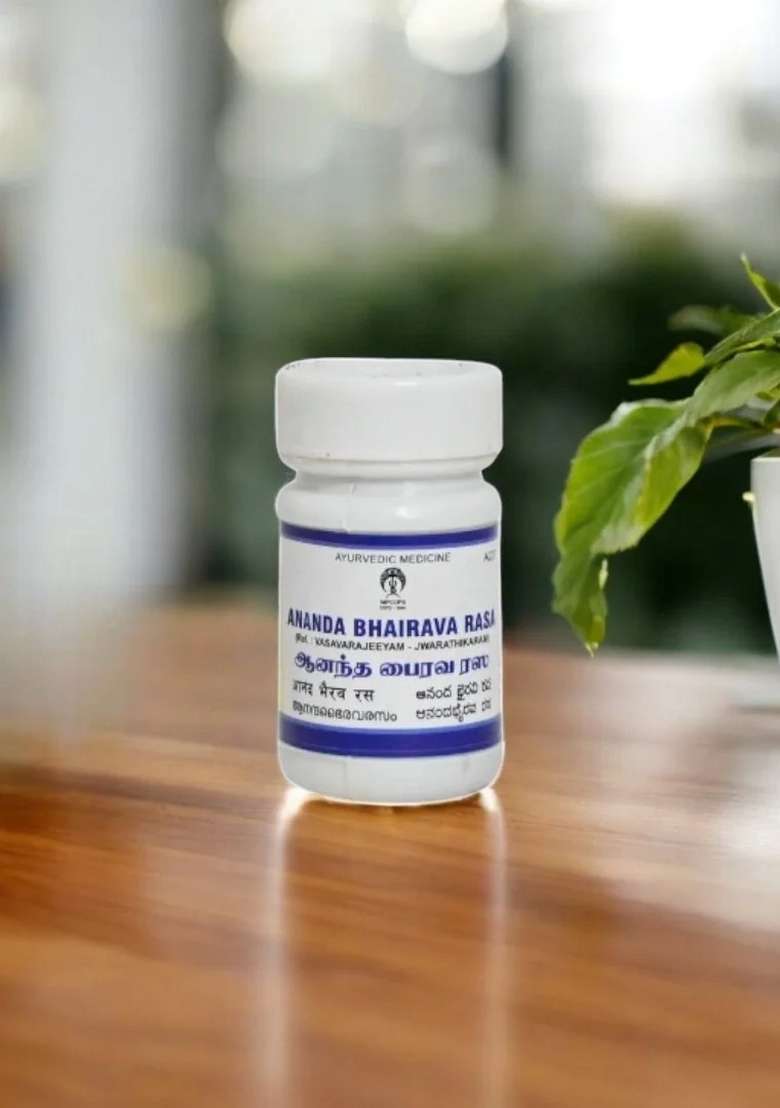 Ayurveda Ananda Bhairava Rasa (Tab.) 10 Gm - Indya