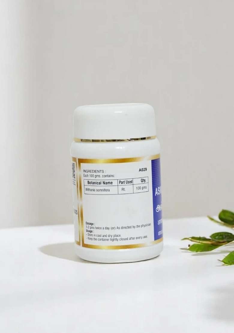 Ayurveda Aswagandha Churnam 100Gm - Indya