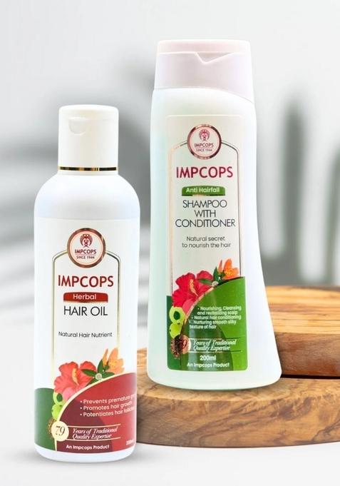 Herbal Herbal Hair Oil + Anti-Hairfall Shampoo With Conditioner