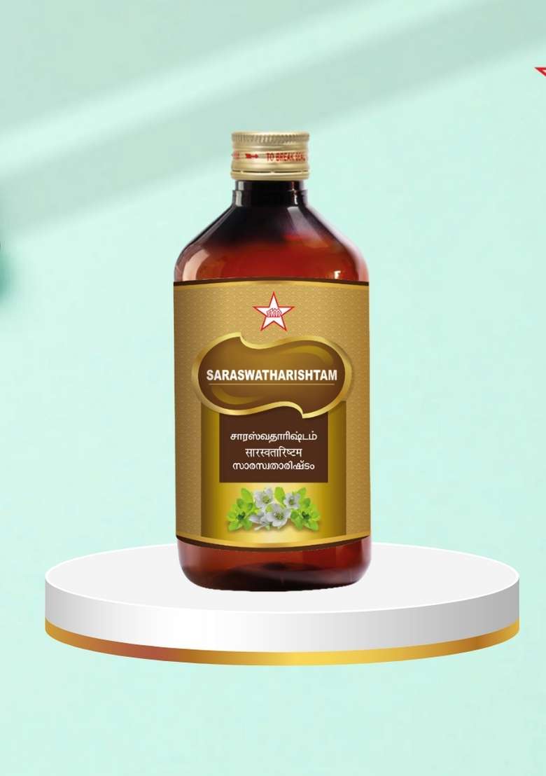 Skm Siddha And Ayurvedha Saraswatharishtam (With Gold) - 450Ml - Indya