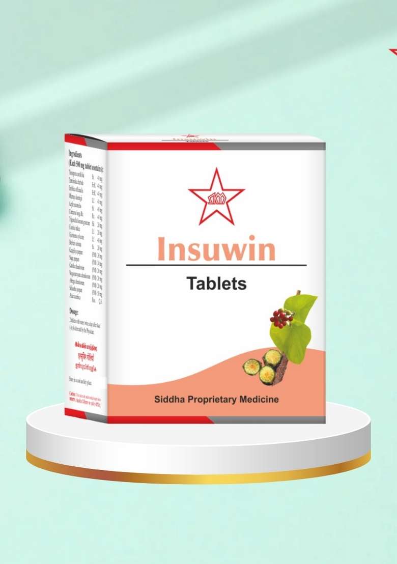Skm Siddha And Ayurvedha Insuwin - (10X10) 100Nos (500Mgm) - Indya
