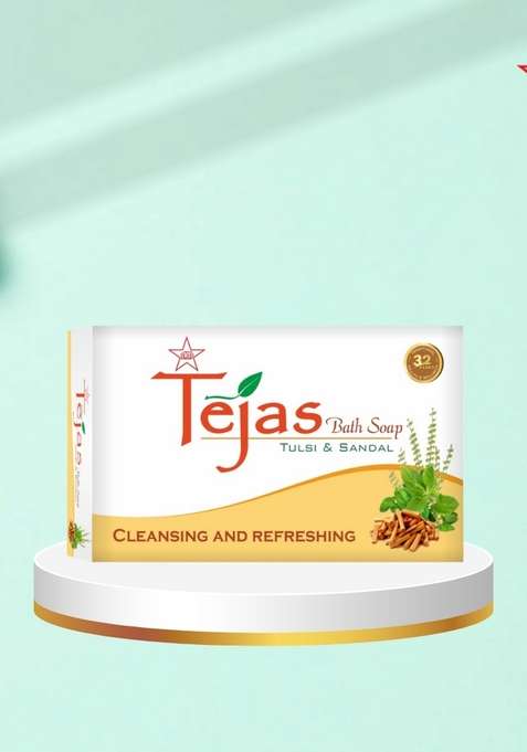 Skm Siddha And Ayurvedha Tejas General Bath Soap (Tulsi & Sandal) - 75Gms