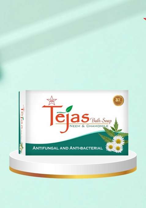 Skm Siddha And Ayurvedha Tejas Skin Bath Soap (Neem & Chamomile) - 75Gms
