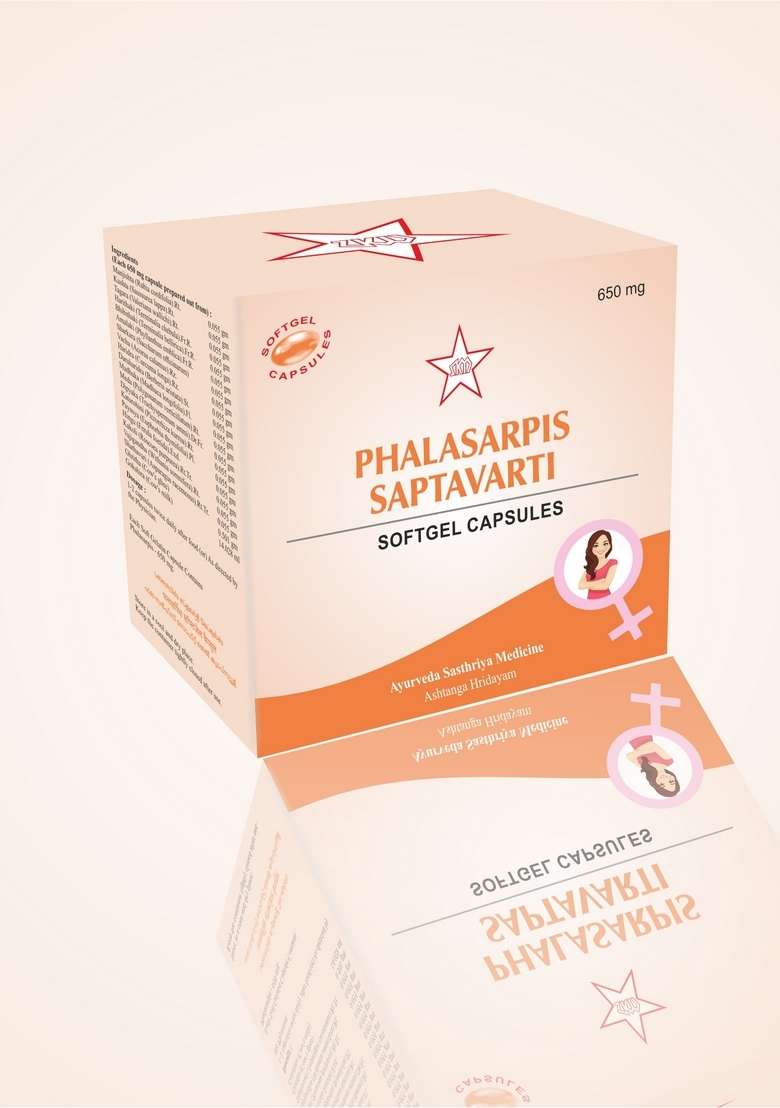 Skm Siddha And Ayurvedha Phalasarpis Saptavarti Softgel Capsules - (10X10) 100Nos (650Mgm) - Indya
