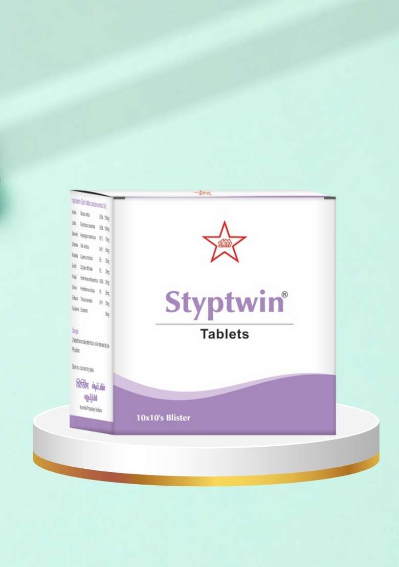 Skm Siddha And Ayurvedha Styptwin Tablet - (10X10) 100Nos (575Mgm) - Indya