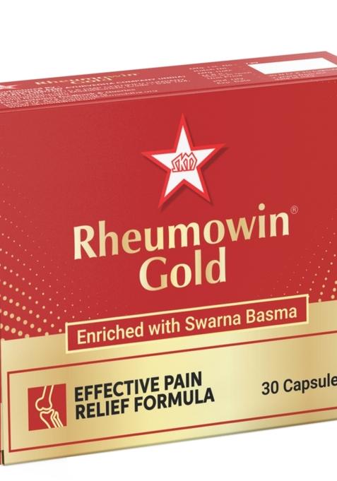 Skm Siddha And Ayurvedha Rheumowin Gold Enriched With Swarna Basma 30Nos