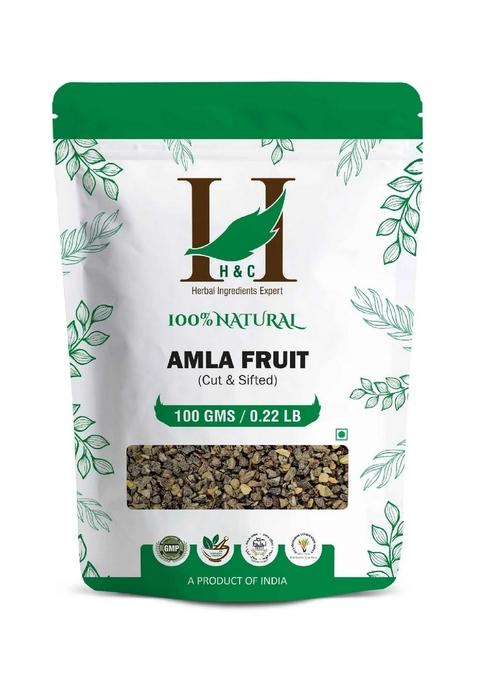 Healthnwellness H&C Natural Amla Cut & Sifted 100Gm - Immunity & Hair Health Booster
