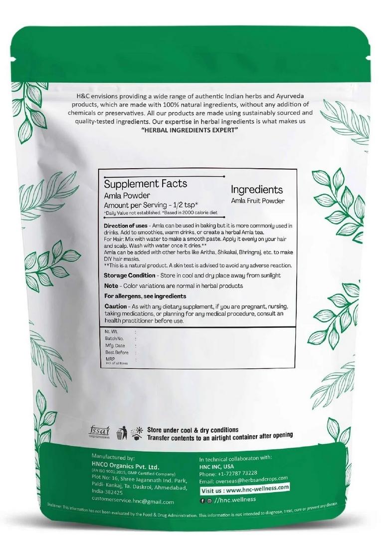 Healthnwellness H&C Natural Amla Powder 100Gm