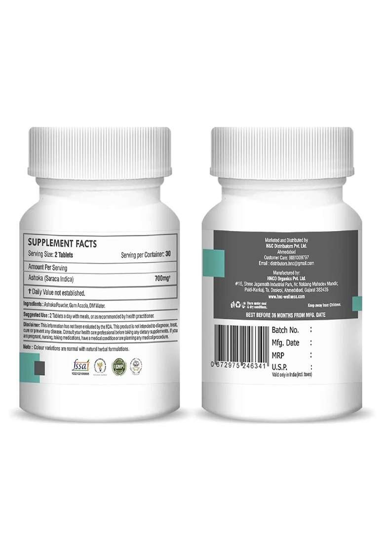 Healthnwellness H&C Natural Ashoka Tablet 350Mg - Women