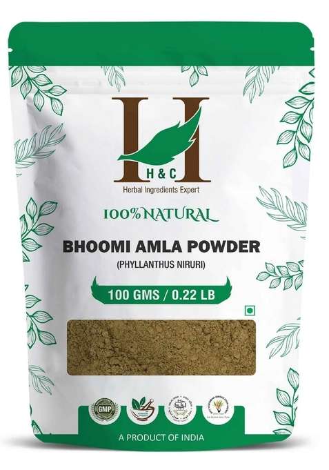 Healthnwellness H&C Natural Bhoomi Amla Powder 100Gm - Liver Detox & Digestive Support