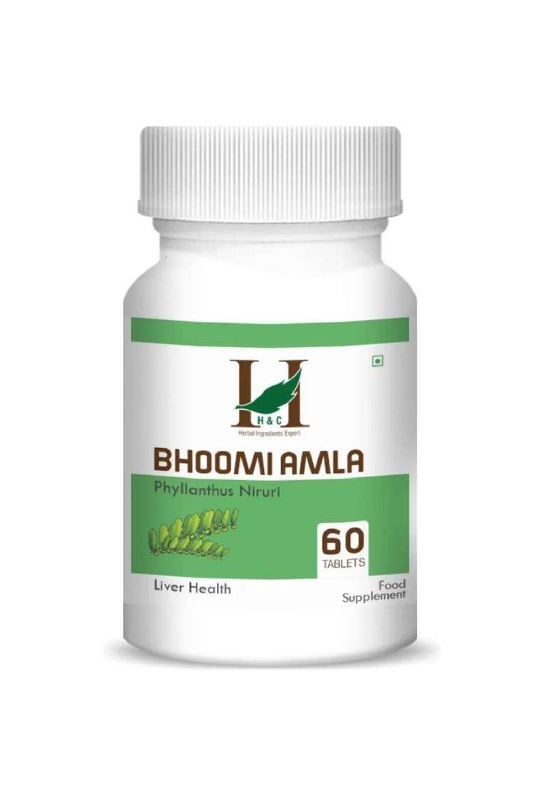 Healthnwellness H&C Natural Bhoomi Amla Tablet 100Gm - Immunity & Detox Support 60 Tablets - Indya