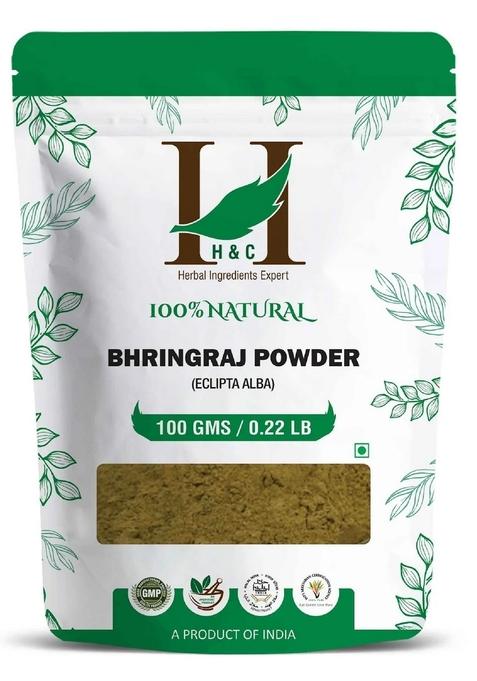 Healthnwellness H&C Natural Bhringraj Powder 100Gm - Promotes Hair Growth & Reduces Hair Fall