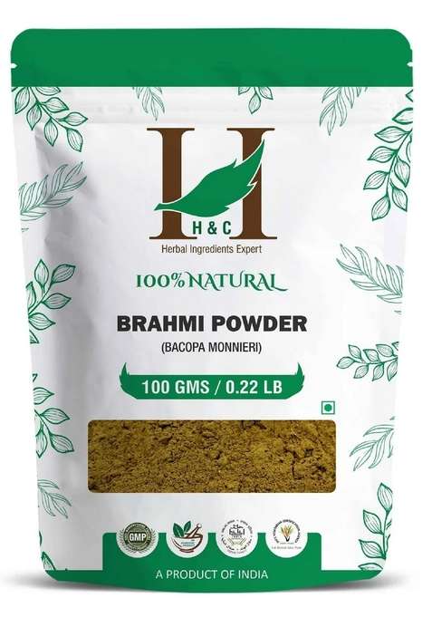 Healthnwellness H&C Natural Brahmi Powder 100Gm - Memory & Focus Booster