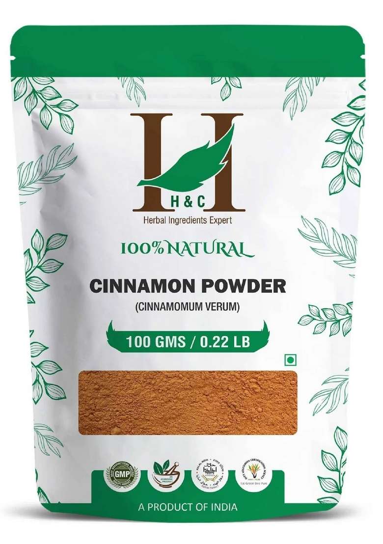 Healthnwellness H&C Natural Cinnamon Powder 100Gm - Blood Sugar Support & Metabolism Boost - Indya