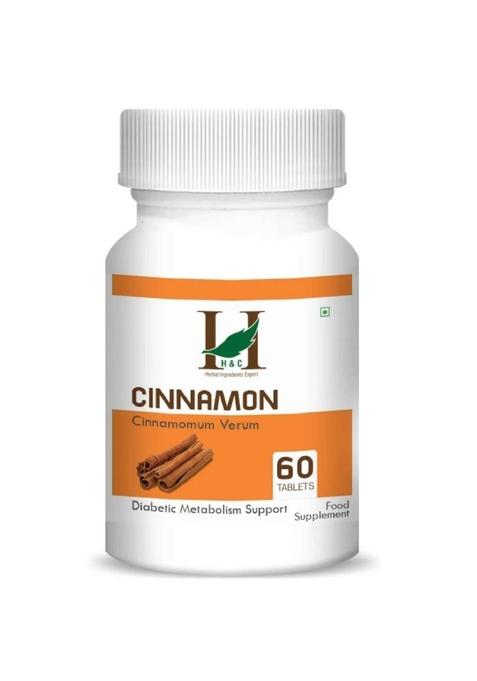 Healthnwellness H&C Natural Cinnamon Tablet 350Mg - Blood Sugar & Metabolic Support 60 Tablets