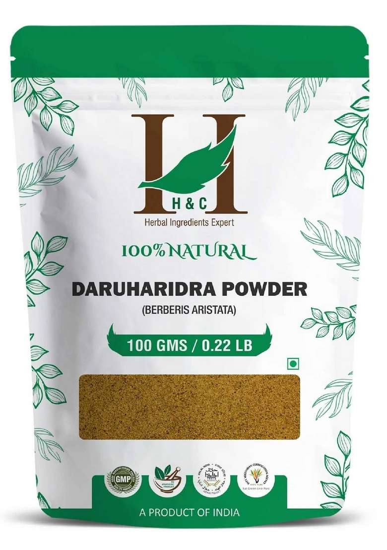 Healthnwellness H&C Natural Daruharidra (Berberine) Powder 100Gm - Supports Eye Health & Skin Wellness - Indya