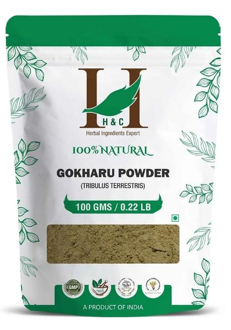 Healthnwellness H&C Natural Gokshura Powder 100Gm - Stamina & Vitality Booster