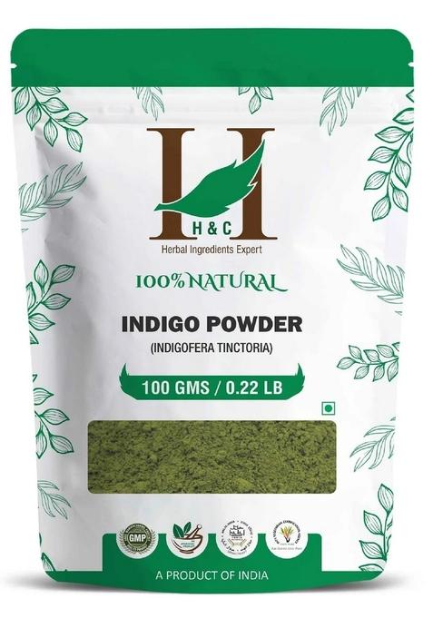 Healthnwellness H&C Natural Indigo Powder 100Gm - Natural Black Hair Color