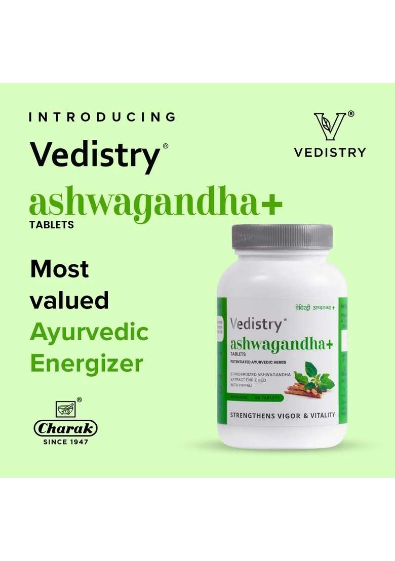 Charak Vedistry Ashwagandha+ Pack Of 1 - Indya