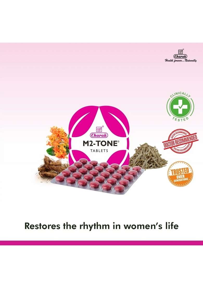 Charak M2 Tone Tablet Pack Of 1 - Indya