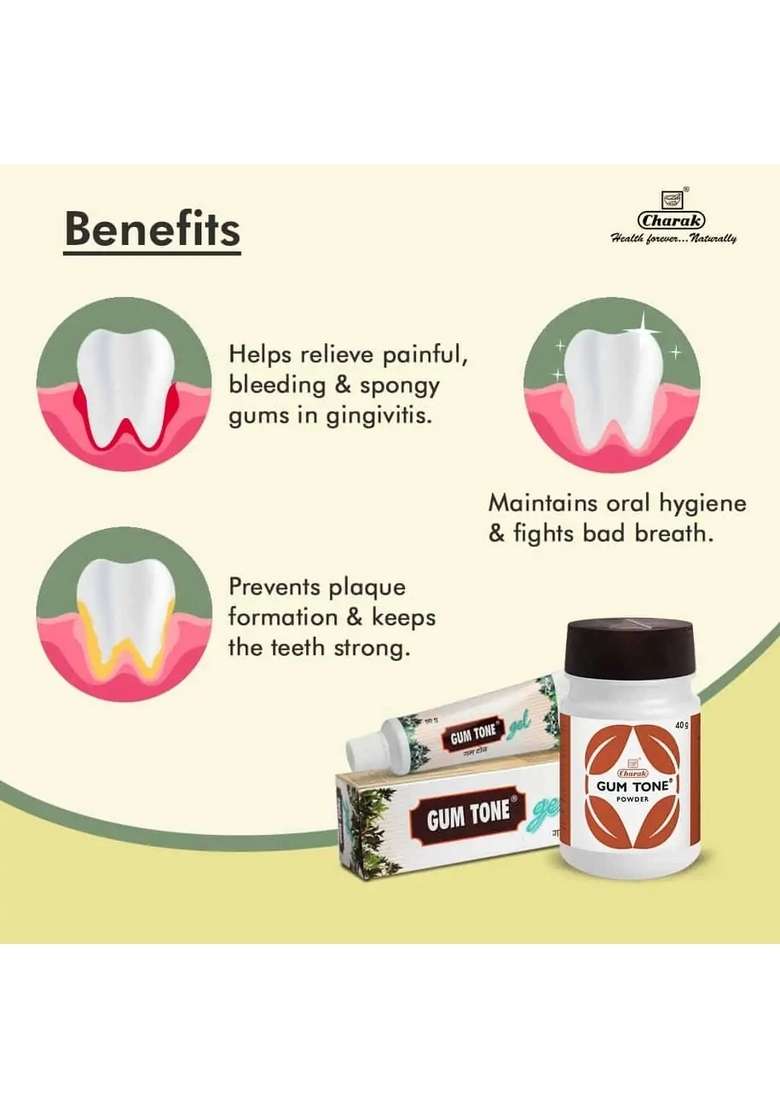 Charak Gum Tone Powder Pack Of 1 - Indya
