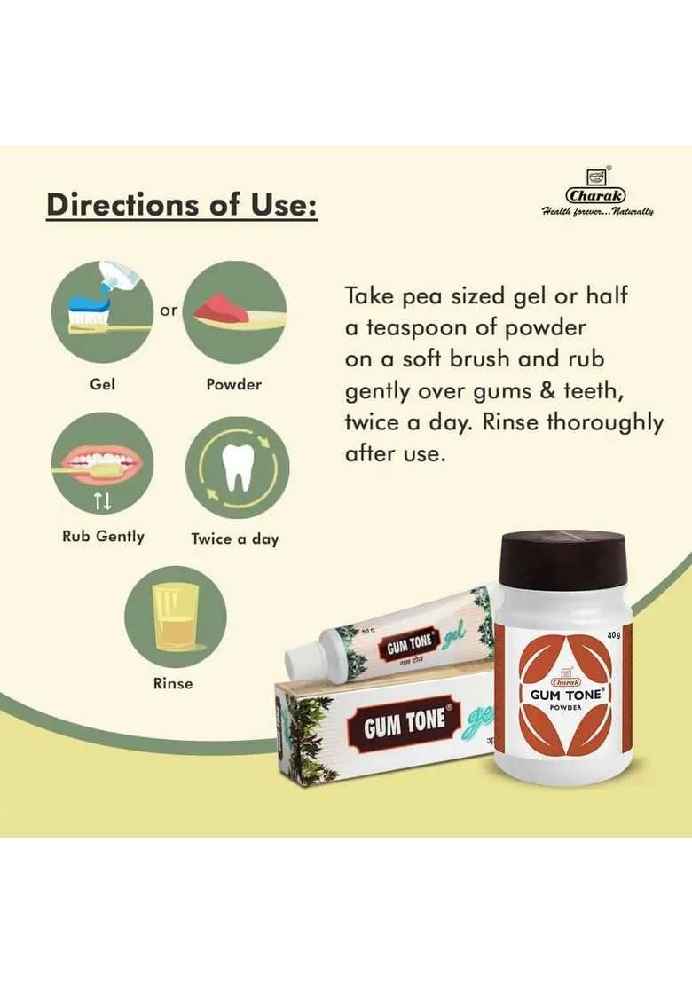 Charak Gum Tone Gel Pack Of 1 - Indya