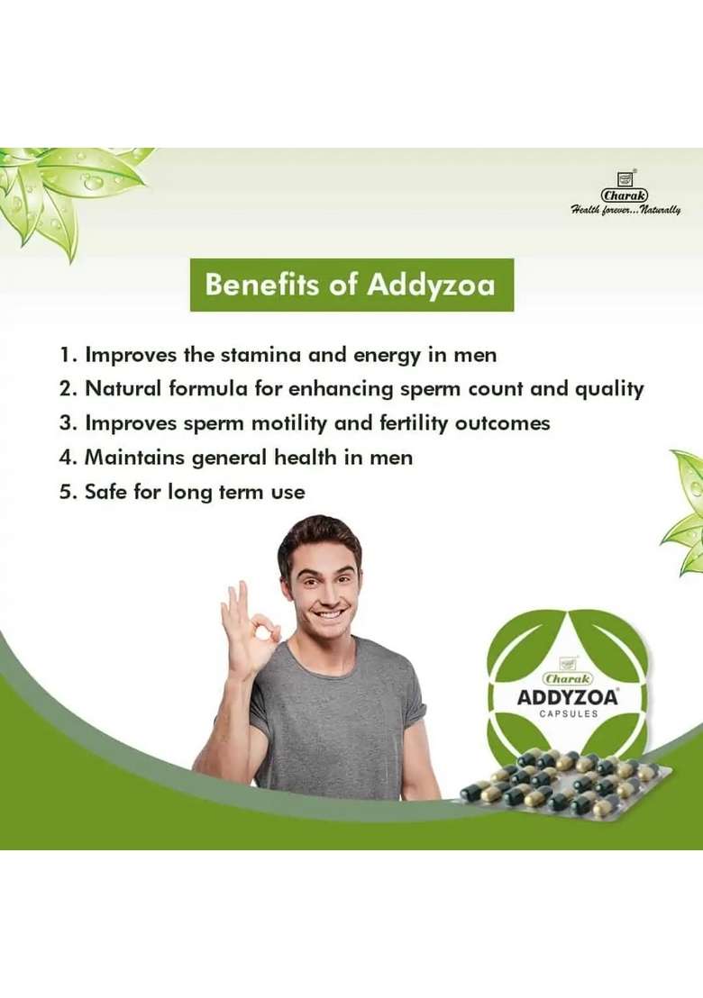Charak Addyzoa Capsule Pack Of 1 - Indya