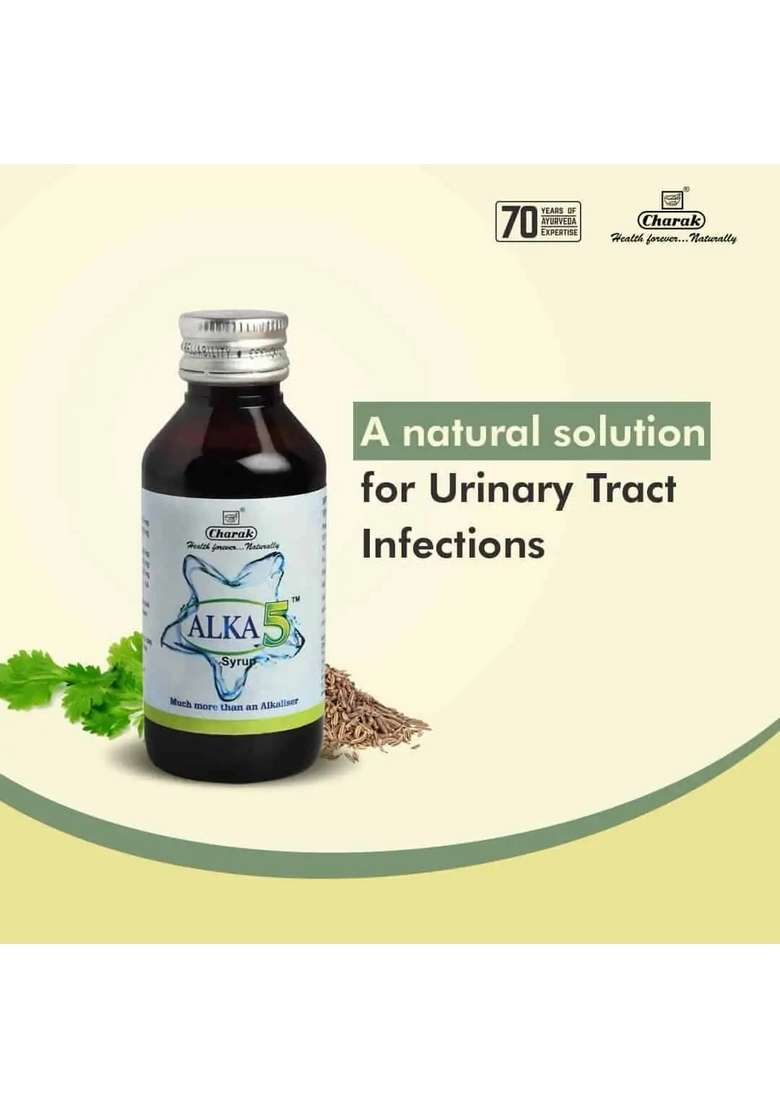 Charak Alka5 Syrup Pack Of 1 - Indya
