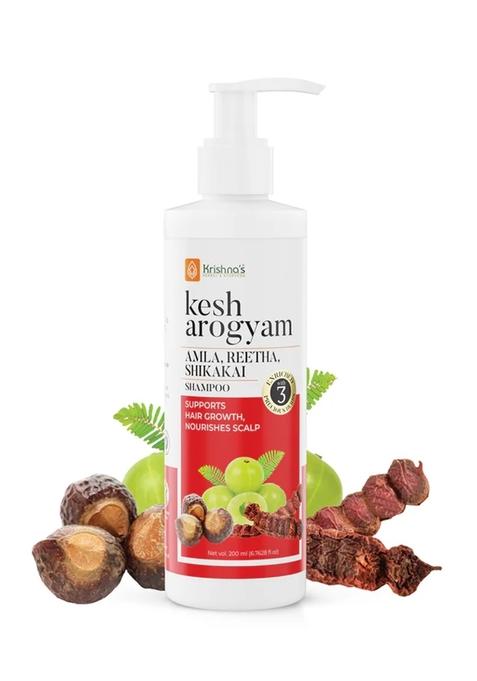 Krishna'S Ayurveda Kesharogyam Reetha Shikakai Amla Shampoo Pack Of 1