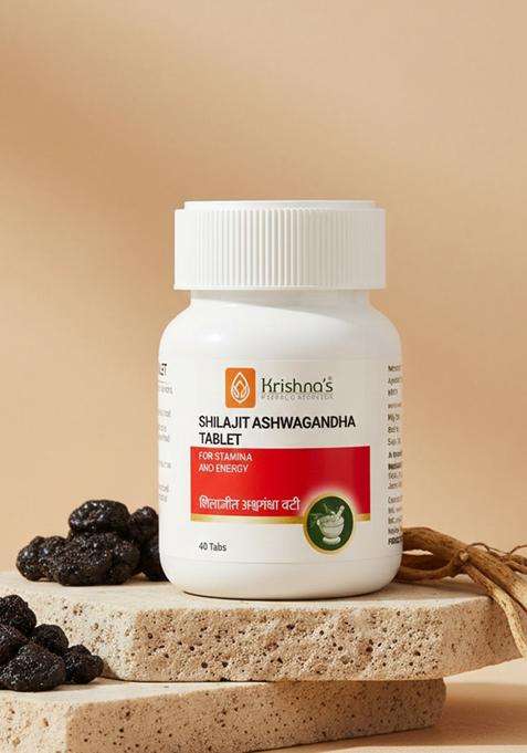 Krishna'S Ayurveda Shilajit Ashwagandha Tablet Pack Of 1