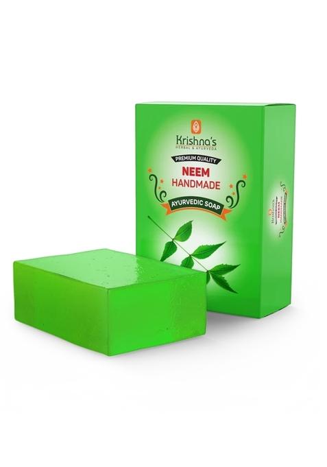 Krishna'S Ayurveda Neem Handmade Soap Stay Protected Pack Of 1