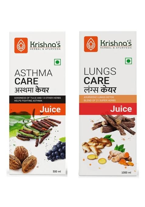 Krishna'S Ayurveda Asthma Care Juice 500 Ml | Lungs Care Juice 1000 Ml