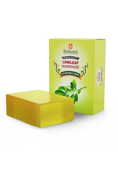 Krishna'S Ayurveda Lime Leaf Handmade Soap Pack Of 1