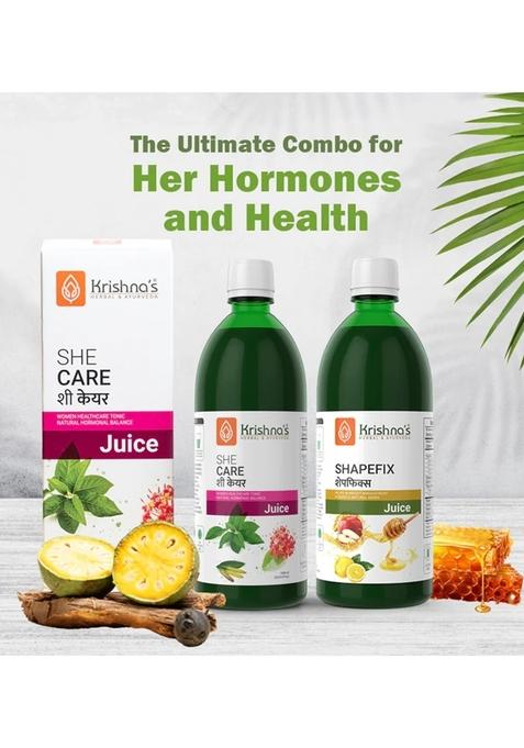 Krishna's Ayurveda She Care | Shapefix Juice (1000ML Each) Pack of 2