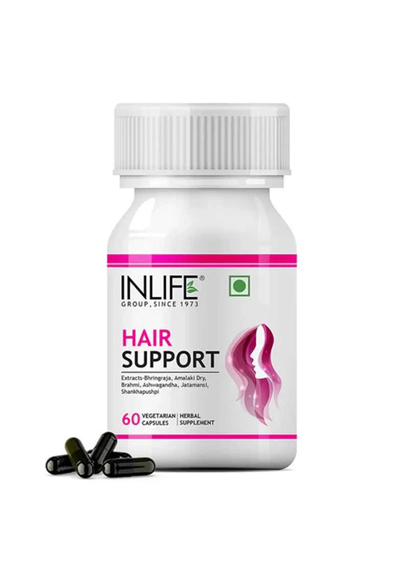 Inlife Hair Support Supplement | Veg. Capsules - Indya