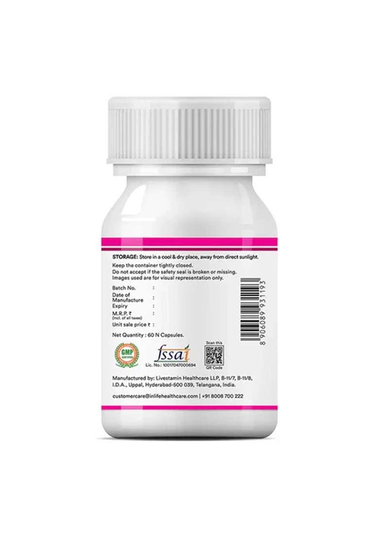 Inlife Advanced Hair, Skin & Nails Supplement | Veg. Capsules - Indya