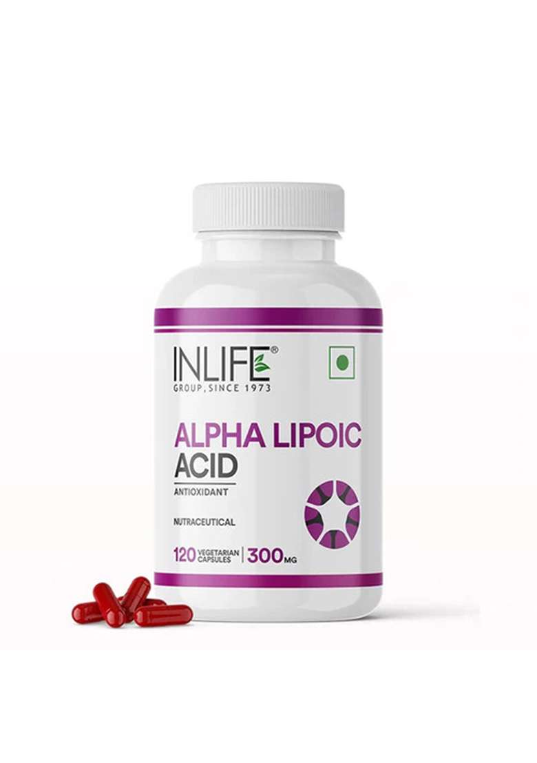Inlife Alpha Lipoic Acid (Ala) 300Mg Veg. Capsules - Indya