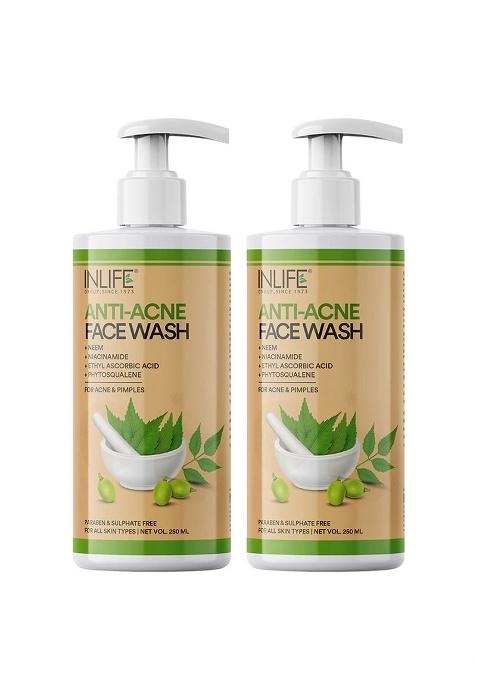 Inlife Anti-Acne Face Wash With Neem | 250Ml