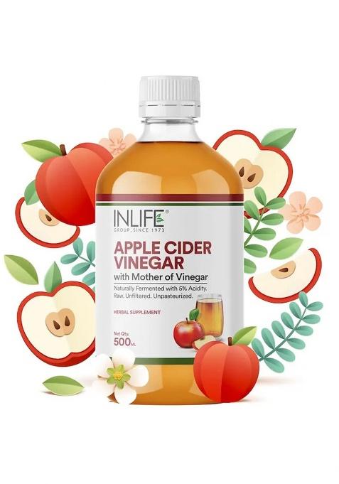 Inlife Apple Cider Vinegar With Mother Vinegar Supplement | 500Ml