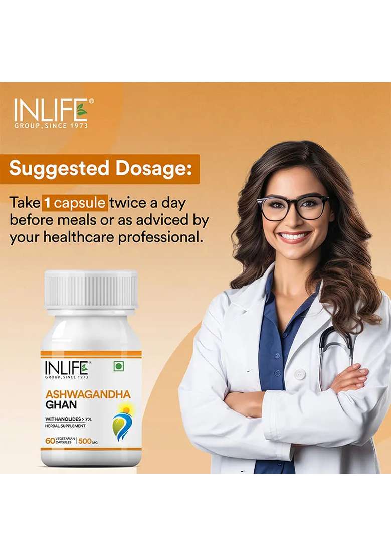 Inlife Arjuna Extract Supplement|500Mg| Veg. Capsules - Indya