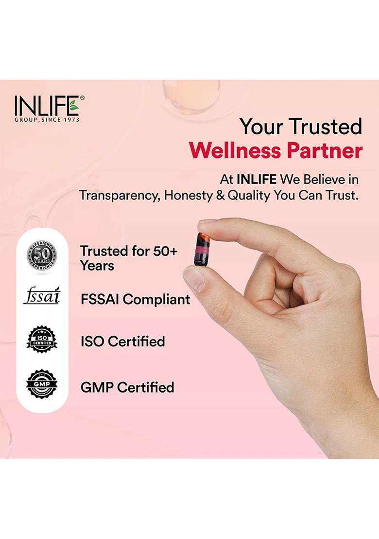 Inlife Astazine® Astaxanthin 5% With Vitamins A, D3 & E – Ultra-Pure & High-Potency Antioxidant Formula - Indya
