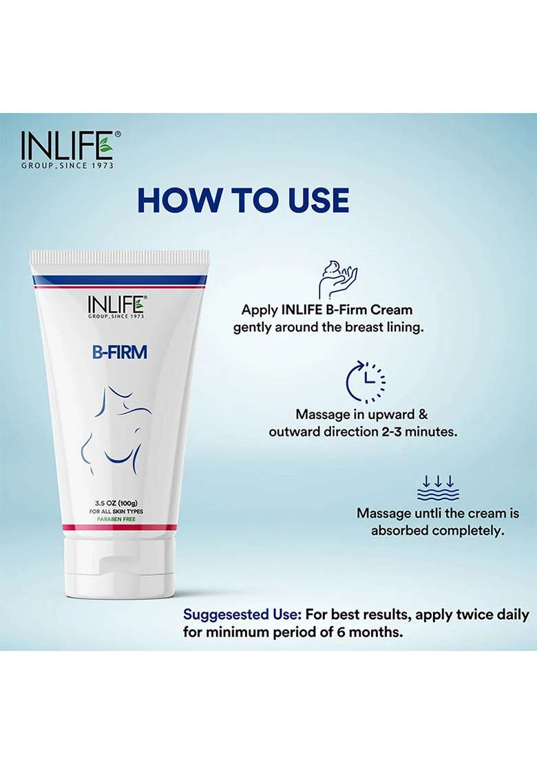 Inlife B-Firm Cream| Ayurvedic Skincare Cream With Natural Botanical Ingredients | 100G - Indya