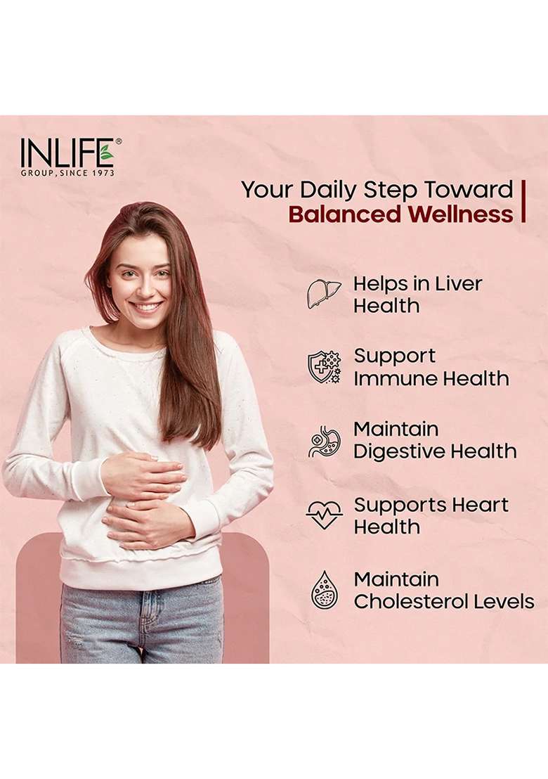 Inlife Berberine Supplement With Hcl 500Mg, Milk Thistle, Turmeric | Veg. Capsules - Indya