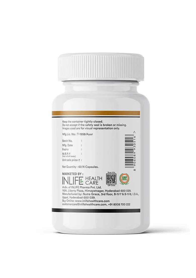 Inlife Black Seed Oil Supplement | Kalonji Oil Capsules | 500Mg | Veg. Capsules - Indya