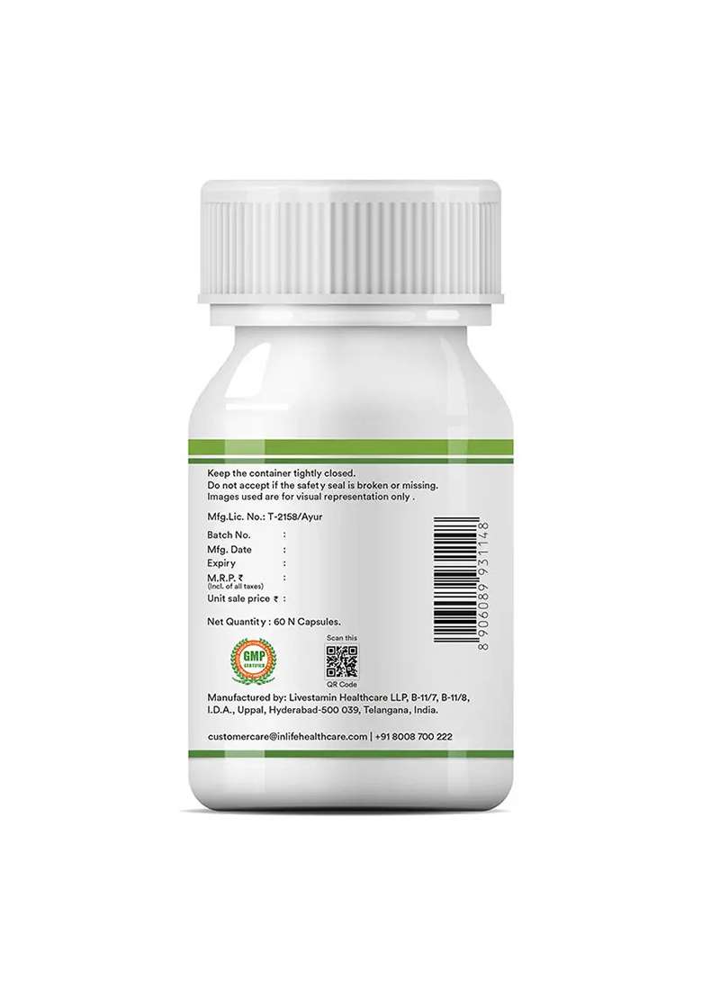 Inlife Boswellia Serrata Supplement, Extract 400Mg| Veg. Capsules - Indya